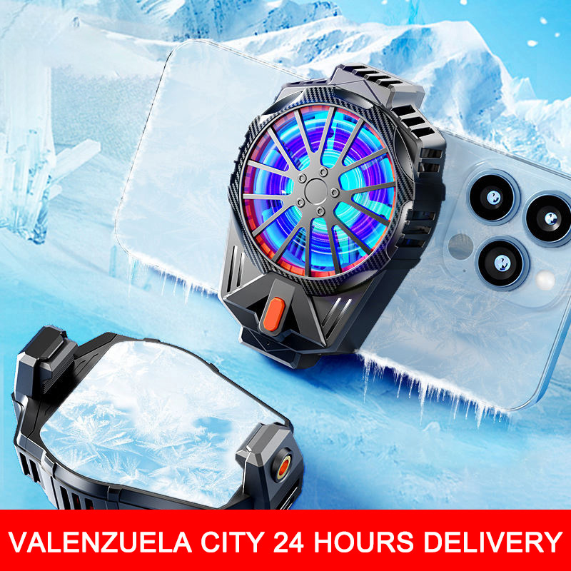 Spinbot Phone Cooler Portable Rgb Lights Fast Cooling Heat