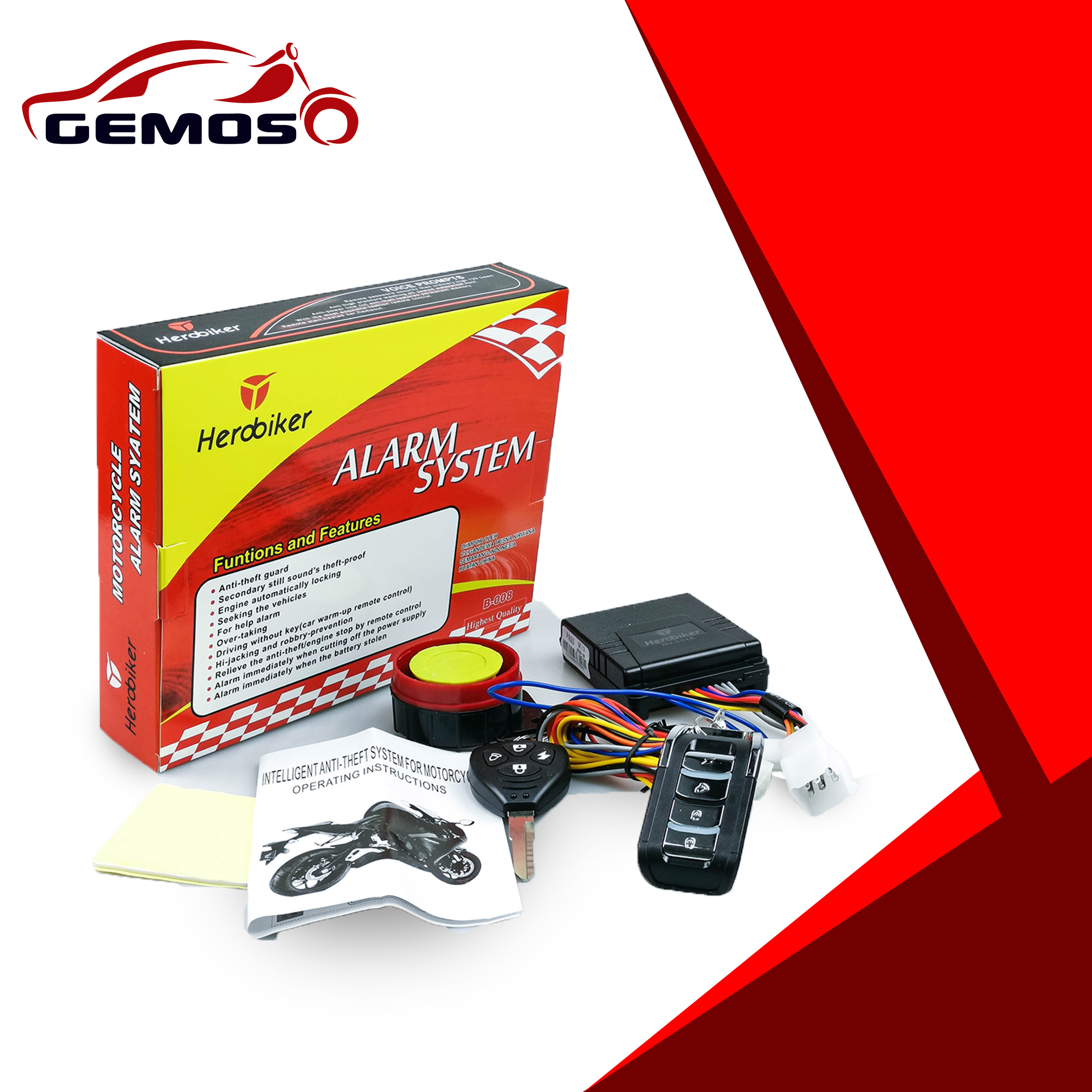 thief guard motorcycle alarm system