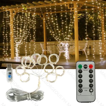 L17 2M/3M LED Curtain Fairy Lights for Holidays