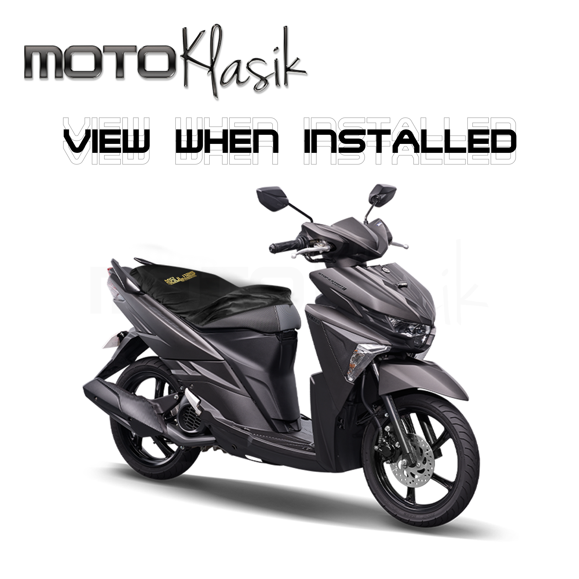 MIO SOUL i125 ANTI PUSA SEAT COVER ANTI SCRATCH W/ VINYL PRINT