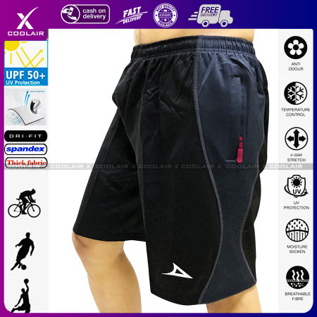 Outdoor Activities Plus Size Men's Shorts with Zip Pockets