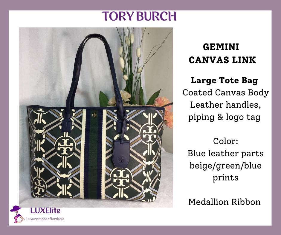 TORY BURCH GEMINI LINK SMALL TOTE, Luxury, Bags & Wallets on Carousell