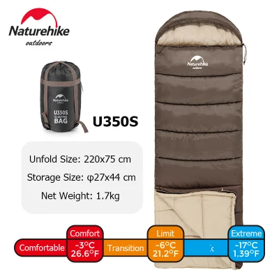 Naturehike Sleeping Bag Ultralight Cotton Winter Sleeping Bag Lightweight Waterproof Sleeping Bag Outdoor Camping Sleeping Bag (5)