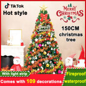 5ft Christmas Tree with 108 Accessories and Light Strip