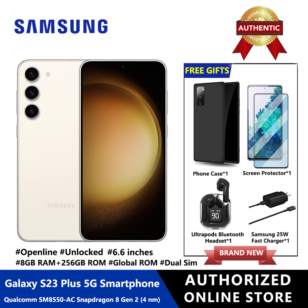 Samsung Galaxy S23 Plus 5G Smartphone 8GB RAM+256GB ROM Snapdragon 8 Gen 2 (4 nm) Factory Unlocked Android Smartphone, 50MP Camera, Night Mode, Long Battery Life, Adaptive Display