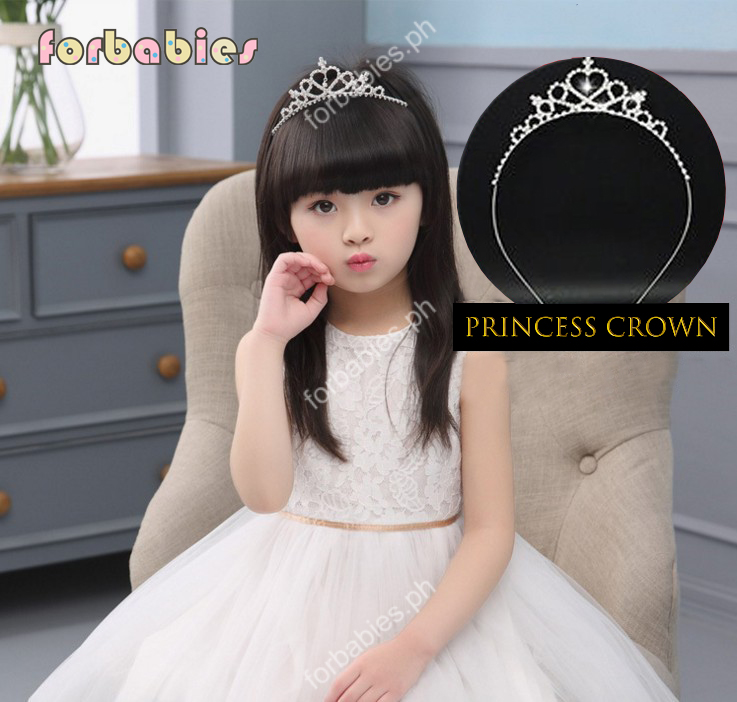 3Pcs/Set Sweet Crown Bow Baby Headbands For Girls Lace Flower