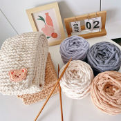 Chunky Chenille Blanket Yarn Ball for DIY Knitting Craft