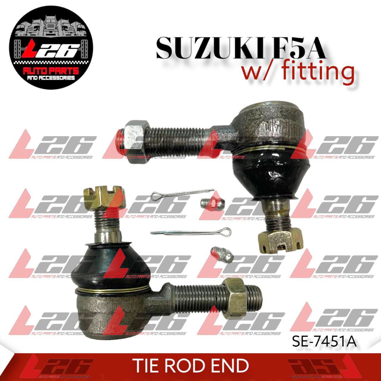 Suzuki F5A Tie Rod End Set with Fitting SE-7451A