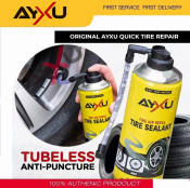 AYXU Portable Tire Sealant: Quick Dry Formula, Emergency Inflator