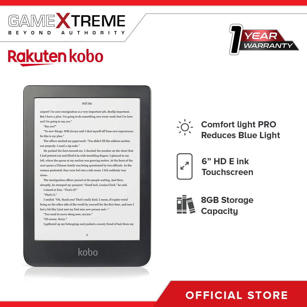 Kobo Sage | eReader with PowerCover & Stylus Bundle | 8” HD Glare Free  Touchscreen | Waterproof | Blue Light Reduction | Bluetooth | WiFi | 32GB  of