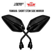 Yamaha Motorcycle Side Mirror, Long Stem, Black, Universal (10mm)