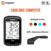 Magene C406 Bike Computer - Wireless GPS Speedometer and Odometer