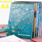 Van Gogh Sketchbook - A4 Size, Watercolor Paper Notebook
