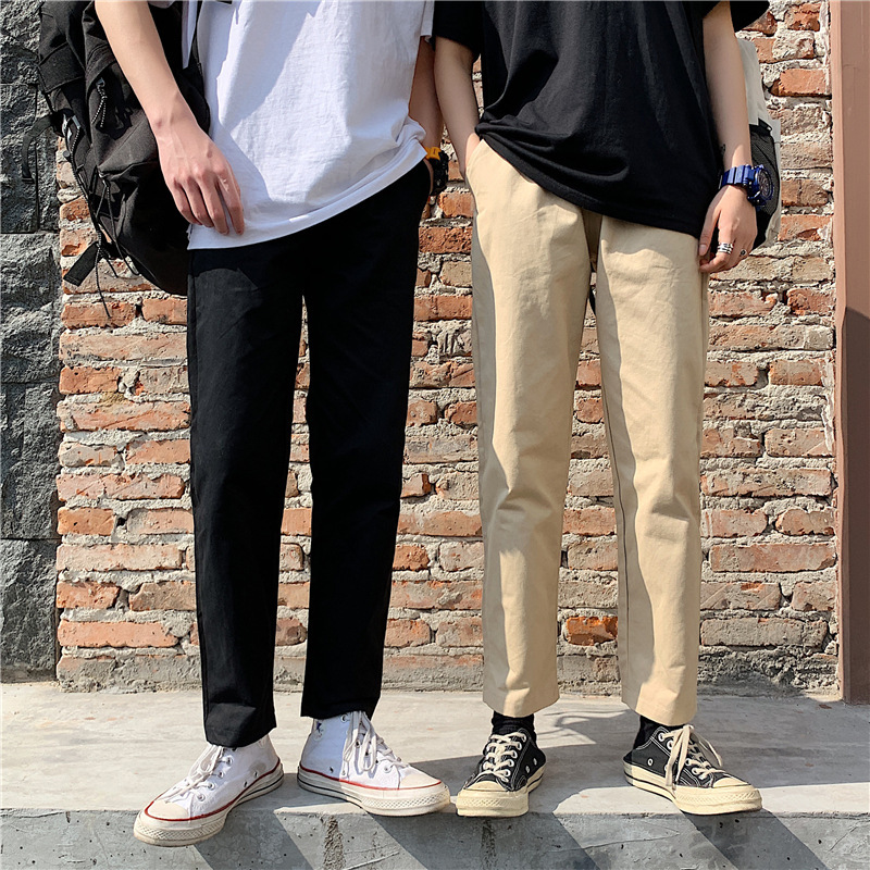 New Casual Pants Men Cotton Cargo Pants Fashion Male Brand Clothing Side  Pocket Tape Streetwear Trousers - Custom Your Brand