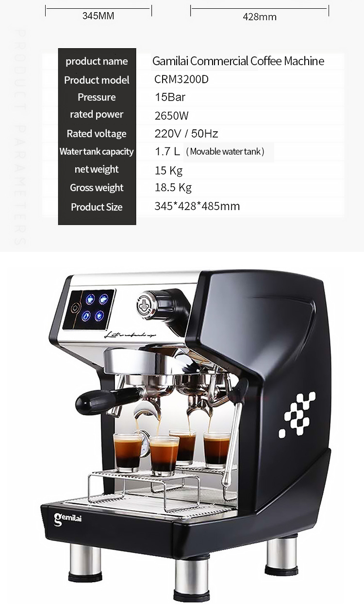 CRM3200D Commercial Semi-automatic Coffee Machine – Cafe Crafters