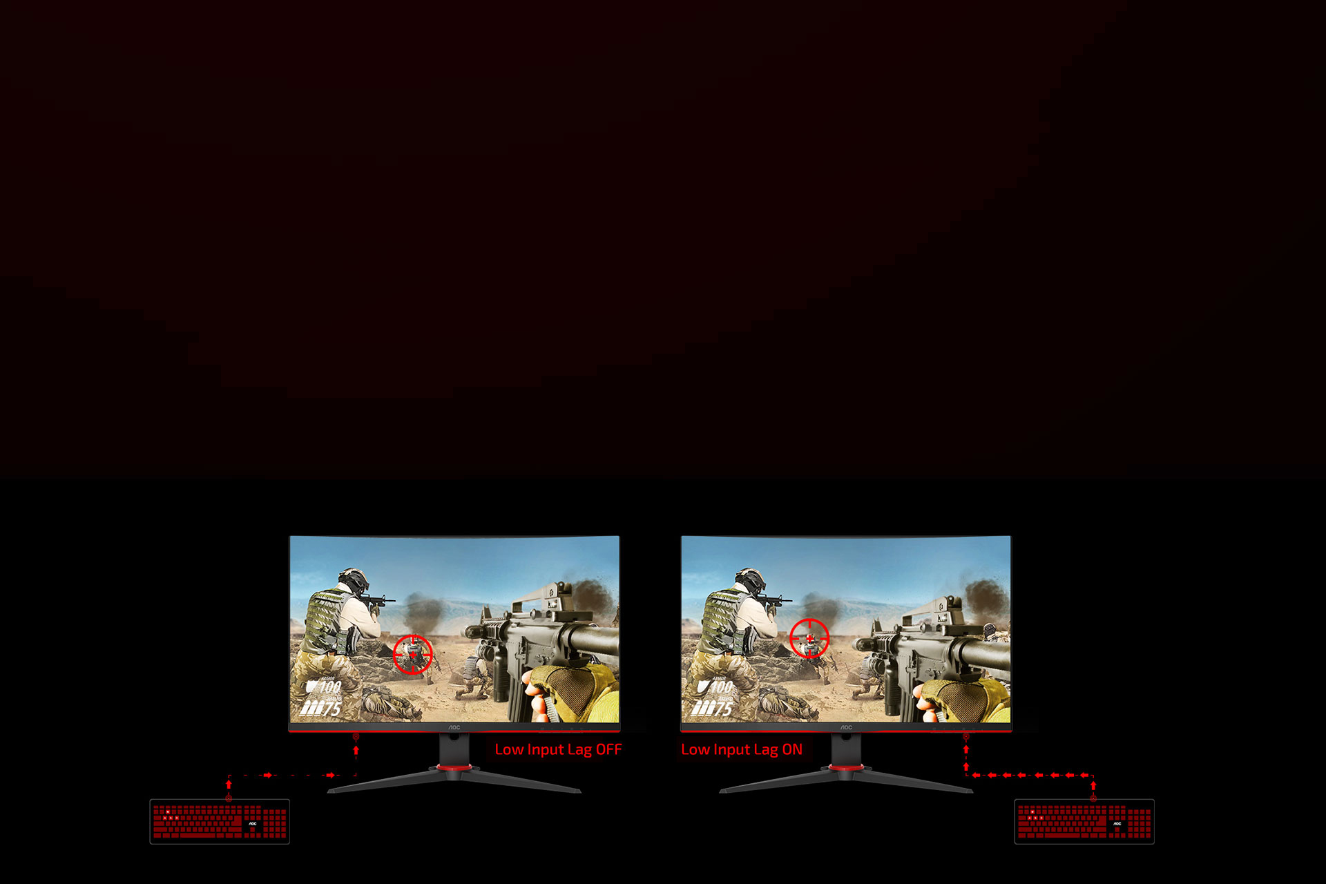AOC 24G2E 23.8'' 16:9 Full HD 144Hz IPS Gaming Monitor with AMD FreeSync,  Black (24G2E) 