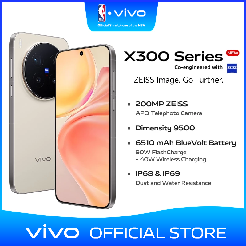 [AVAILABLE NOW] vivo X300 series 5G cellphone丨200MP ZEISS APO Telephoto Camera丨Dimensity 9500丨6510 mAh BlueVolt Battery丨90W FlashCharge + 40W Wireless Charging丨IP68 & IP69 Dust and Water Resistance丨OriginOS 6丨Imaging Chip VS1丨vivo 5g flagship mobilephone