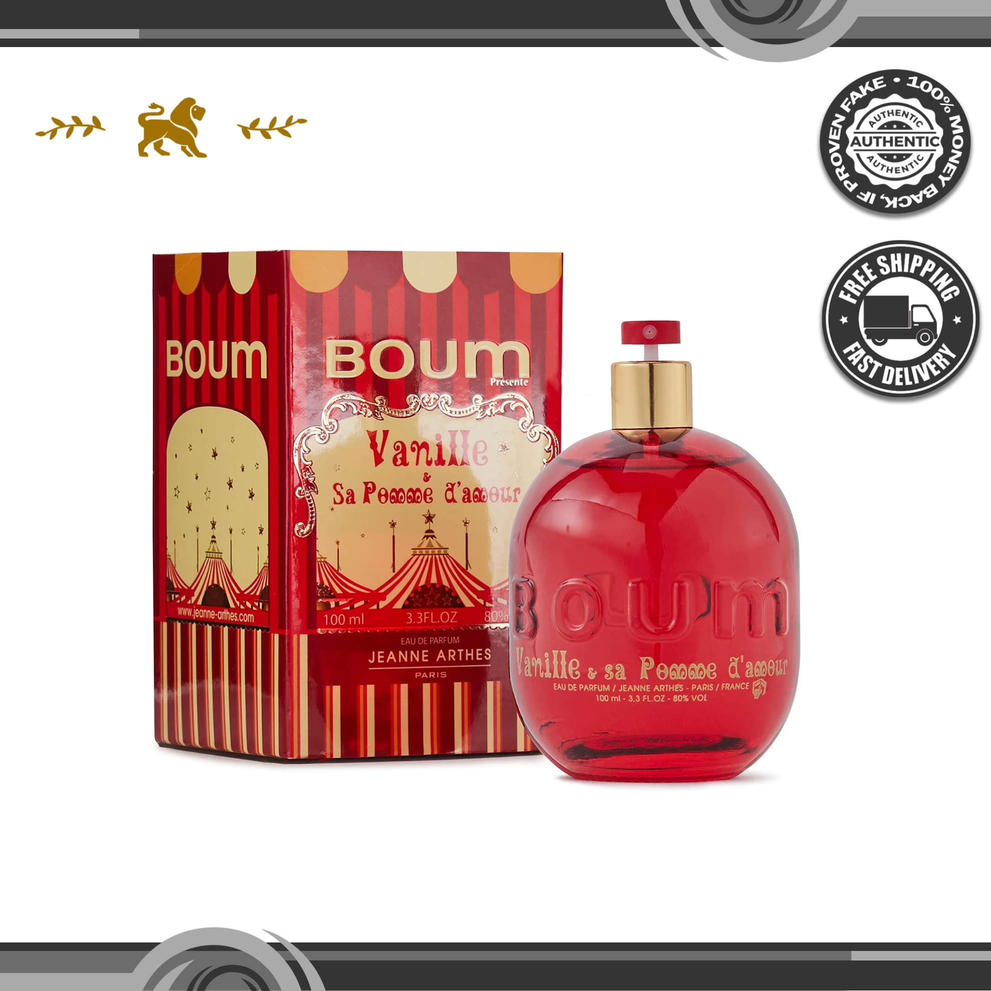 Jeanne Arthes Boum Vanille Eau De Parfum 100ml Lazada PH