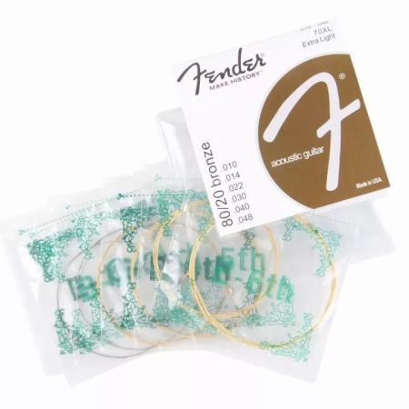 Fender Guitar Strings 70XL Acoustic Guitar Strings