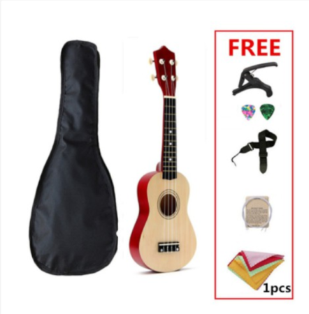 Wooden Ukelele Set with Accessories - 