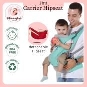Adjustable Baby Carrier with Hip Seat, Ergonomic 3-in-1 - SALE