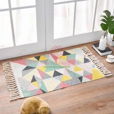 Nordic Style Cotton Linen Rug NEW DESIGNS - Image 2