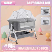 Portable Multifunctional Baby Crib with Diaper Table by 