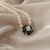 Camellia Pearl Necklace by 