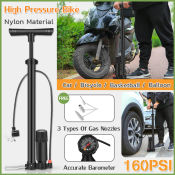 High Pressure Bicycle Pump with Pressure Gauge - OEM