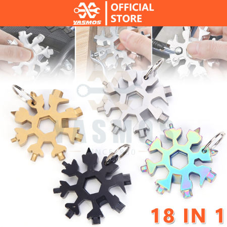 18-in-1 Snowflake Wrench Tool Set for Outdoor Activities