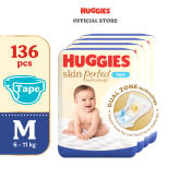 Huggies Skin Perfect Diaper -  Medium 136 pcs