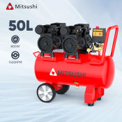 Mitsushi 50L Oil Free Air Compressor - Silent Industrial Pump