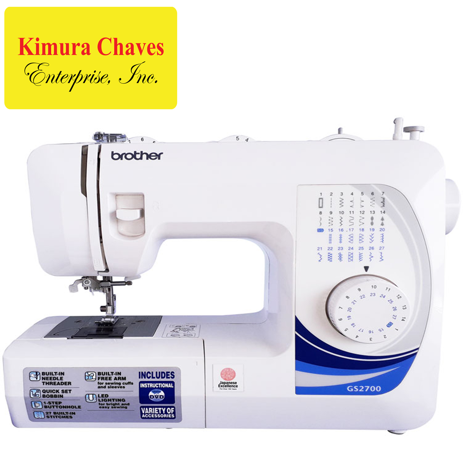 Brother portable GS2700 Sewing Machine White