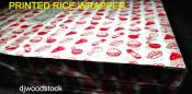 Printed Rice Wrapper, 100 pcs, Grease Proof Paper, Wax Paper