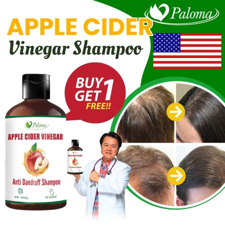 Paloma Anti-Dandruff Apple Cider Vinegar Shampoo for Hair Growth