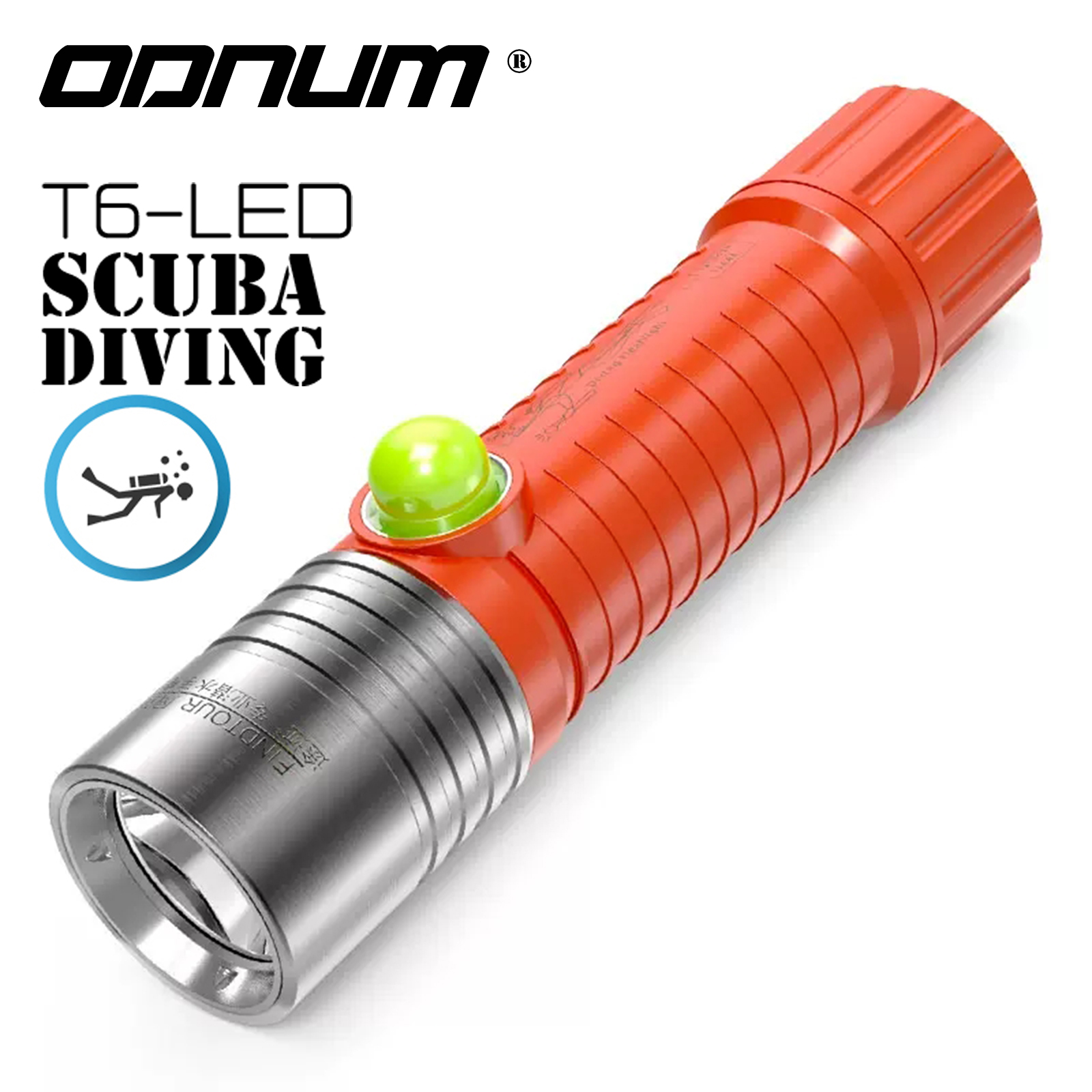 Alonefire DV02 XML T6 LED Yellow light Dive flashlight