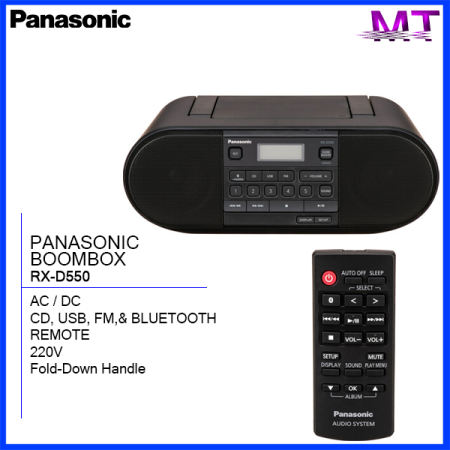 Panasonic Bluetooth Boombox with CD Player and USB