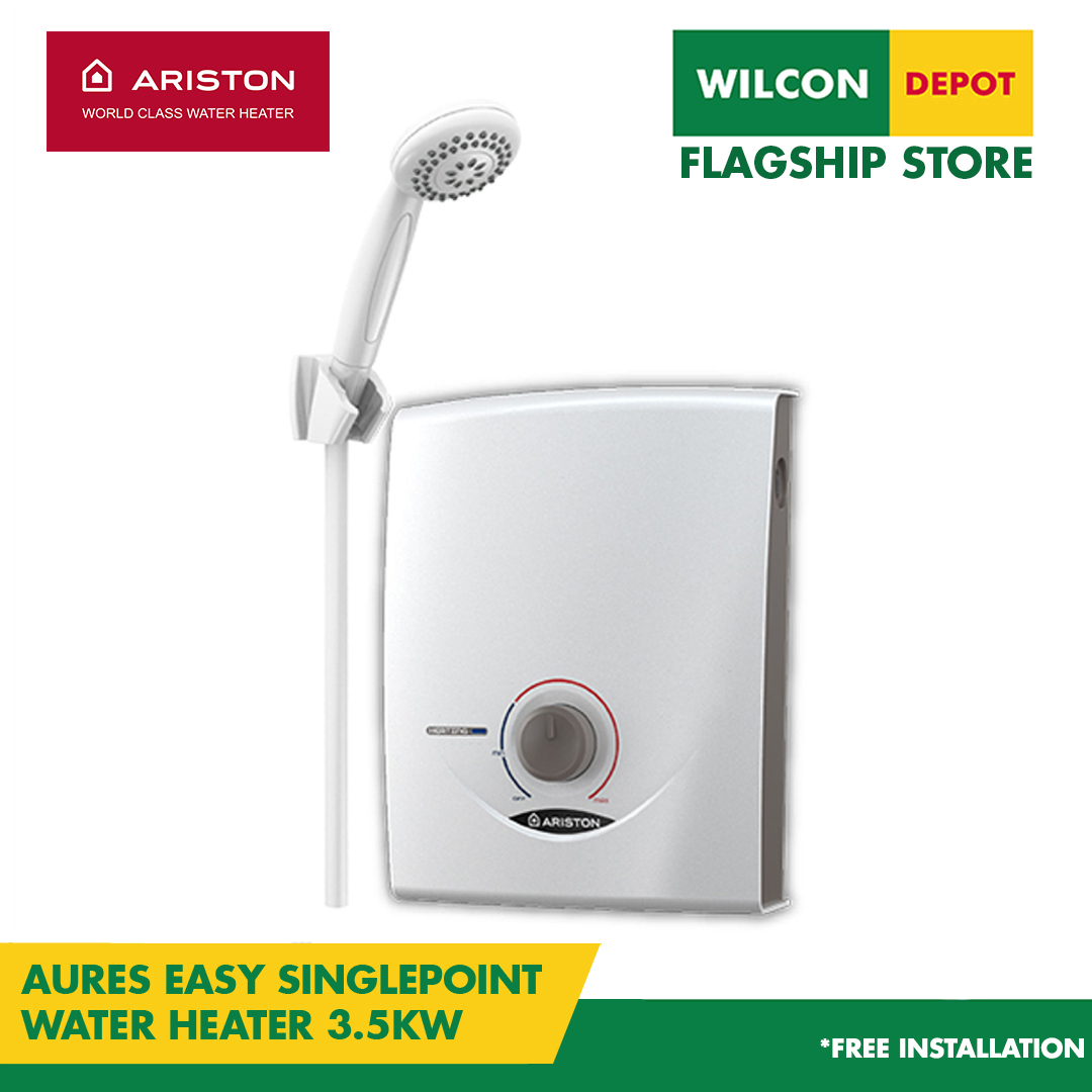 ARISTON Aures SM35E Comfort Single Point Water Heater 3.5Kw by Wilcon Depot  | Lazada PH