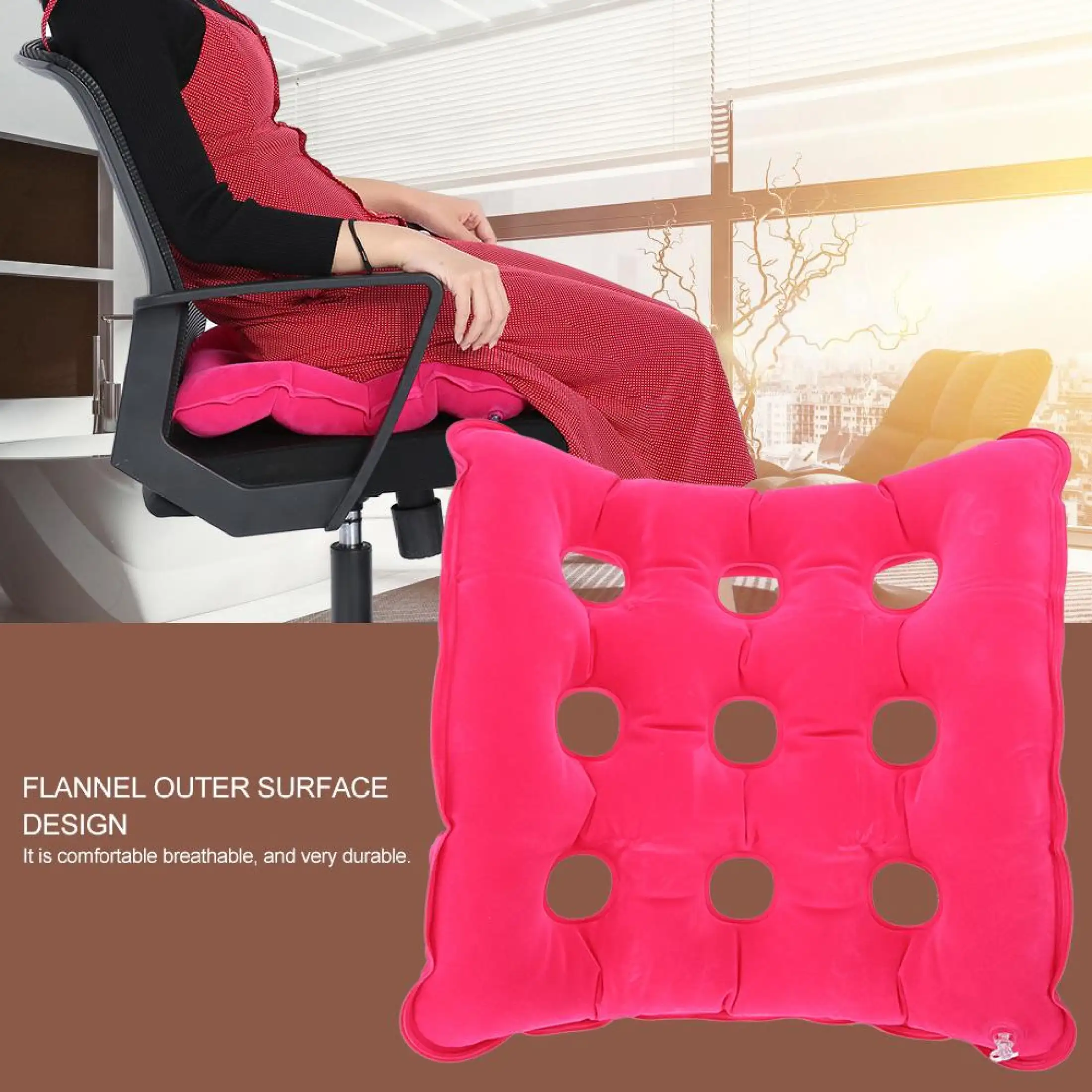 Hljy Professioanl Inflatable Seat Cushion Comfortable Chair Cushion For Elderly Disabled Office Work Lazada Ph