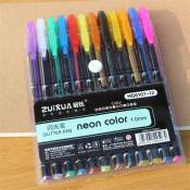 12in1 Color Ball Pen Set Neon Color Glitter Pen Blink Pen Pastel Pen Metal Pen 1.0mm Ballpoint Pen Set Highlighter Pen Coloring Pen Marker School Supplies Stationery