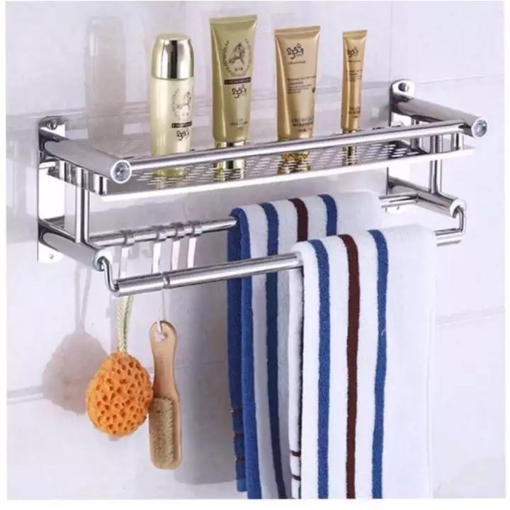 bathroom steel rack