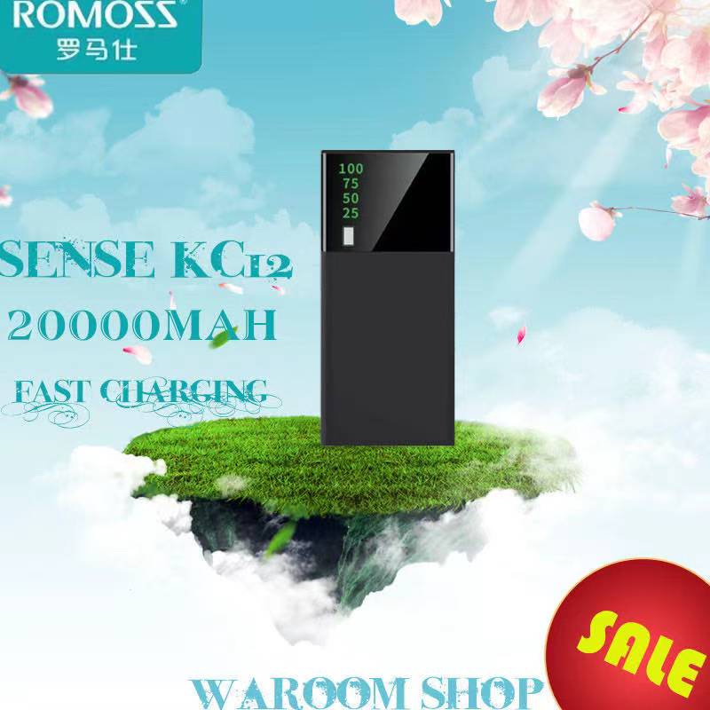 Originaln romoss power bank KC12 20000mah LED powerbank Fast