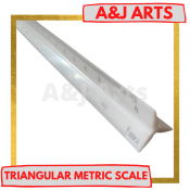 Triangular Metric Scale Toblerone Ruler 12 inch for Architecture Triangular Ruler Triangle Ruler