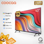 COOCAA 43" Google TV with Dolby Audio and HDR10