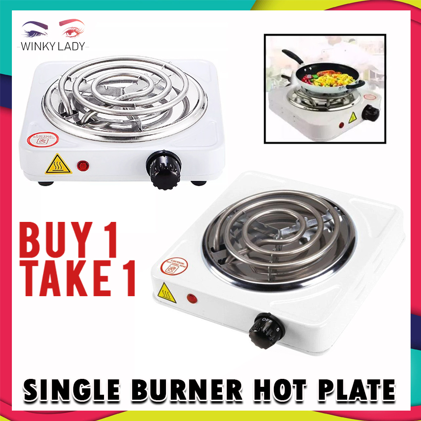 Electric Single Burner Portable Coil Heating Hot Plate Stove Countertop RV  Hotplate with Non, 1 unit - Metro Market