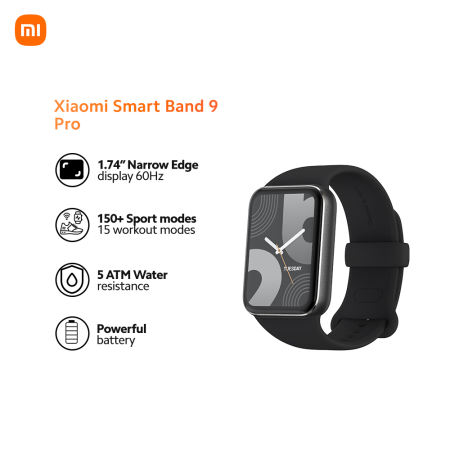 Xiaomi Smart Band 9 Pro - 1.74" Display, 5ATM Water Resistant