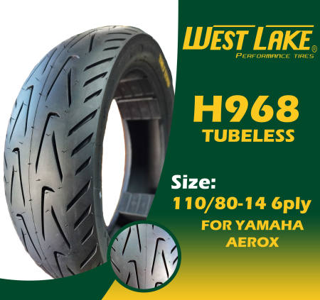 Westlake 110/80-14 6ply TUBELESS H968 MOTORCYCLE TIRE