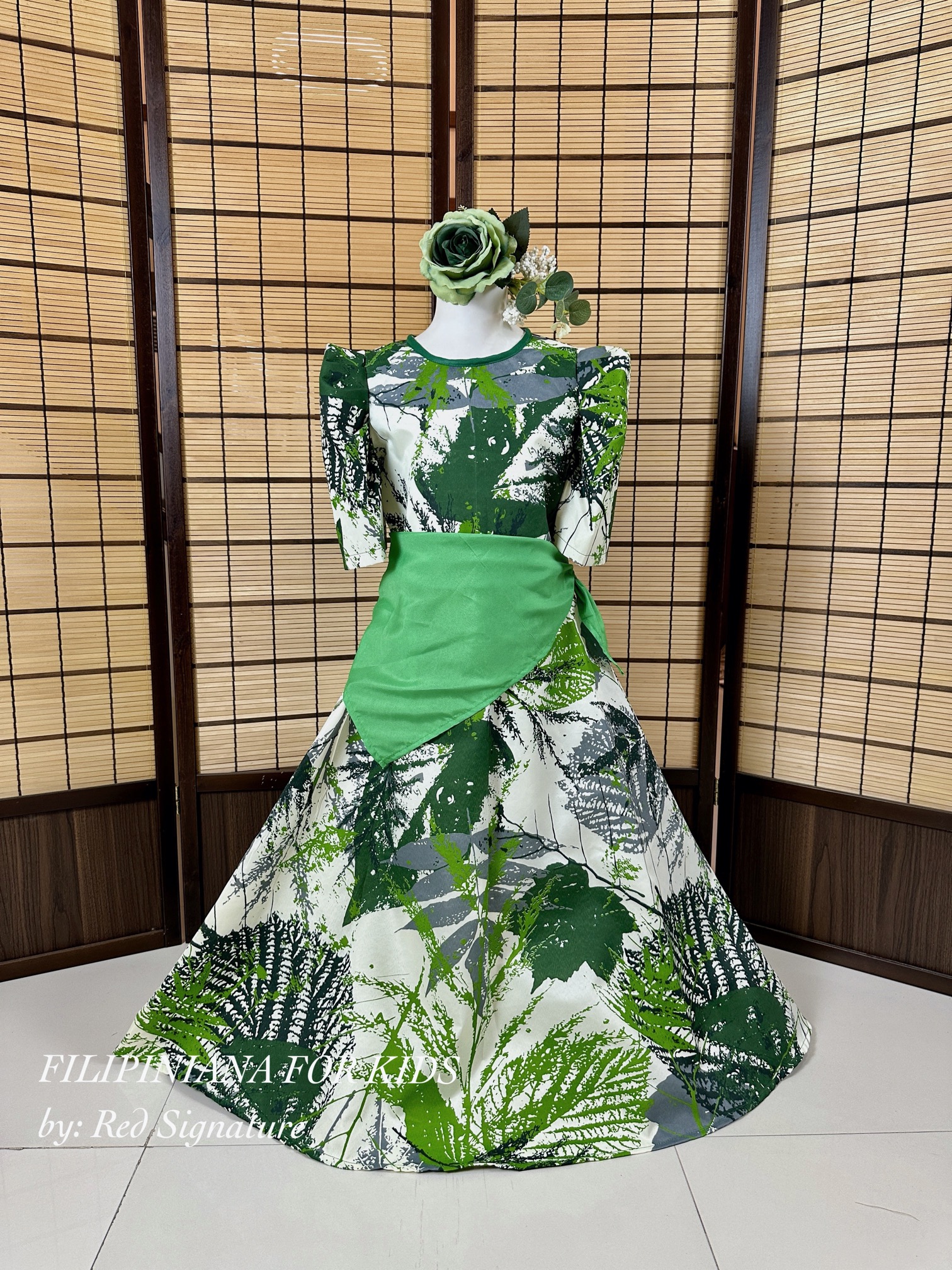 Filipiniana Maria Clara Costume for Kids Modern Elegant