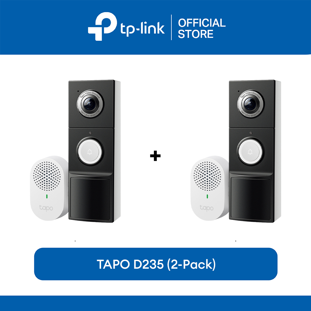 TP-Link Official Store / Tapo D235 / 2K 5MP Video Doorbell WiFi IP Security Cctv Sale Camera Connect to Cellphone with Mic and Speaker - Image 4