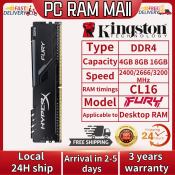 Kingston HyperX Fury DDR4 RAM for Desktop Gaming